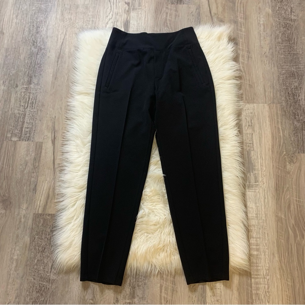 Athleta Black Slim Straight Crop Stretch Pants